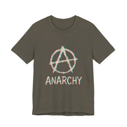 Punk Anarchy Tee with Glitch Effect
