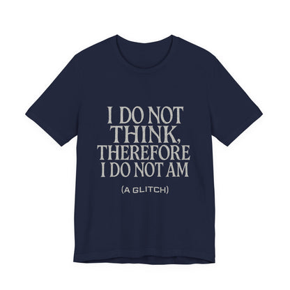 Philosophical Tee - Glitch Existential Unisex Jersey