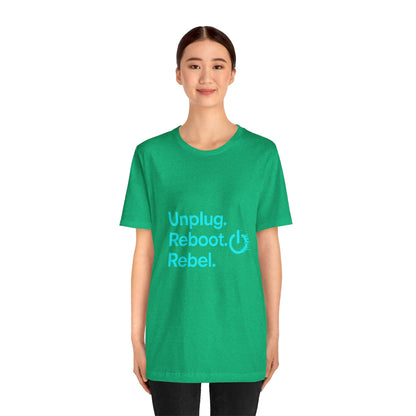 Rebel Spirit Unisex Tee - Fun Casual Graphic Shirt, Perfect for Gamers, Tech Lovers, Gift for Friends, Unique Birthday Apparel