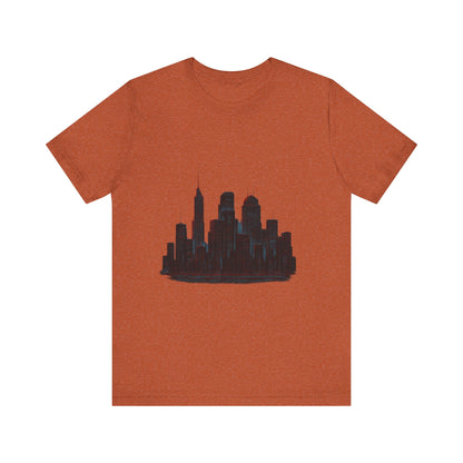 Glitched Neo-Tokyo Skyline Graphic Tee | Casual Wear, Street Style, Gift for City Lovers, Travel Enthusiasts, Summer Essentials