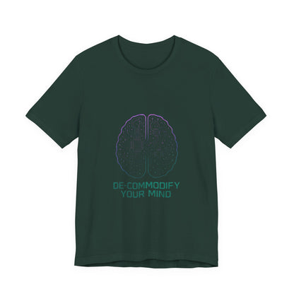 Brainwave Tee - De-Commodify Your Mind - Unisex T-Shirt