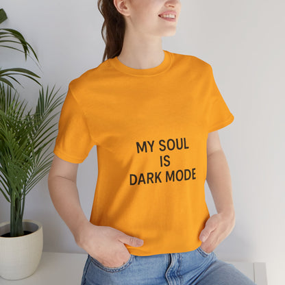 Goth Tee - Minimalist Stark Text Design