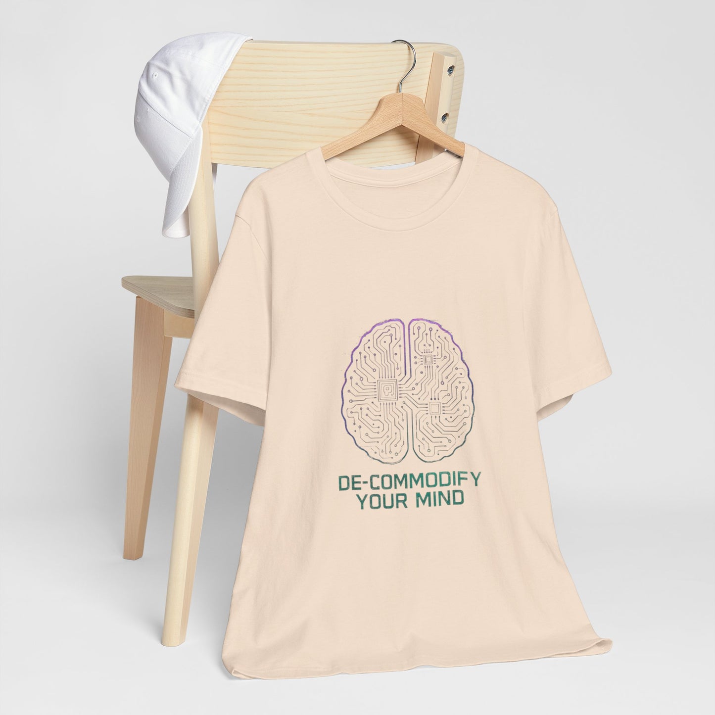 Brainwave Tee - De-Commodify Your Mind - Unisex T-Shirt