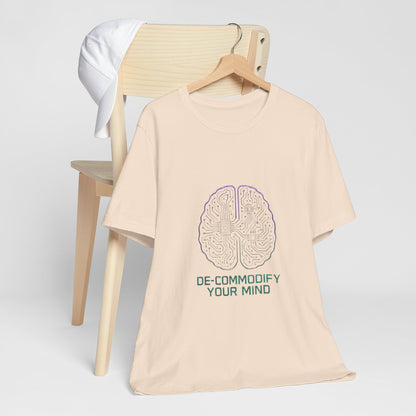 Brainwave Tee - De-Commodify Your Mind - Unisex T-Shirt