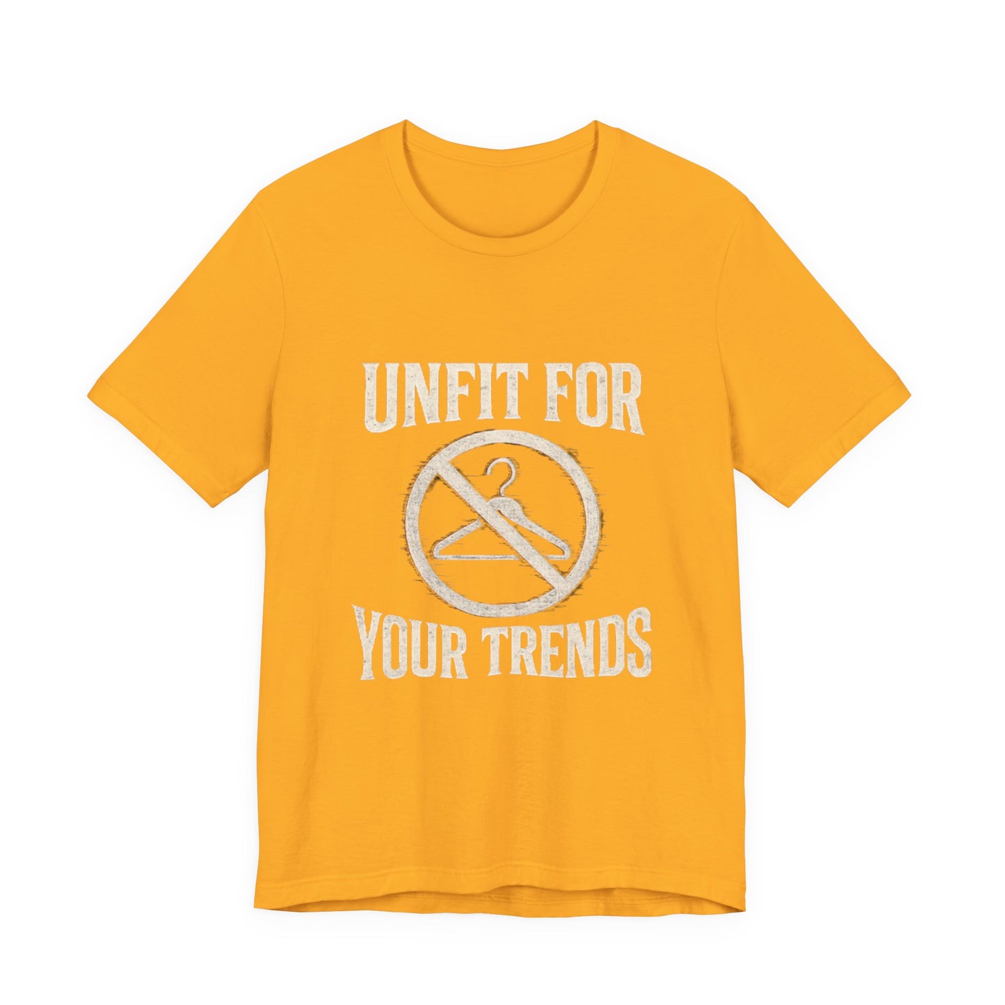 T-Shirt Bold Rejection of Mainstream Fashion Glitched 'No' Symbol
