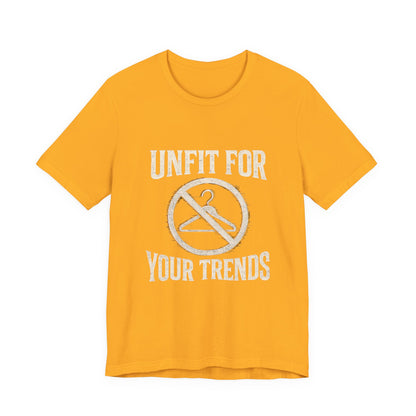 T-Shirt Bold Rejection of Mainstream Fashion Glitched 'No' Symbol