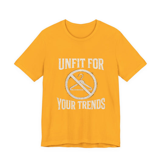 T-Shirt Bold Rejection of Mainstream Fashion Glitched 'No' Symbol