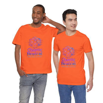 Chaotic Neutral (Glitched) Unisex Tee, Fun Graphic T-Shirt, Gamer Apparel, Roleplaying Shirt, Dungeons & Dragons Gift, Casual Wear