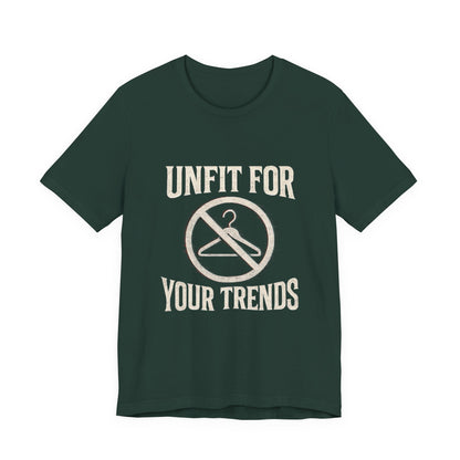 T-Shirt Bold Rejection of Mainstream Fashion Glitched 'No' Symbol