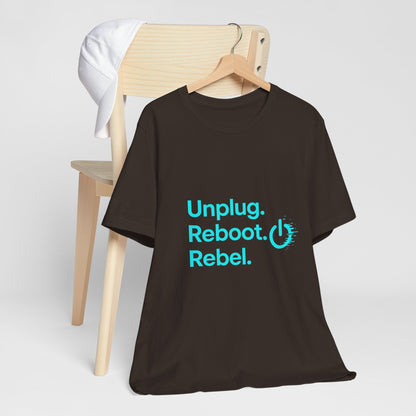Rebel Spirit Unisex Tee - Fun Casual Graphic Shirt, Perfect for Gamers, Tech Lovers, Gift for Friends, Unique Birthday Apparel
