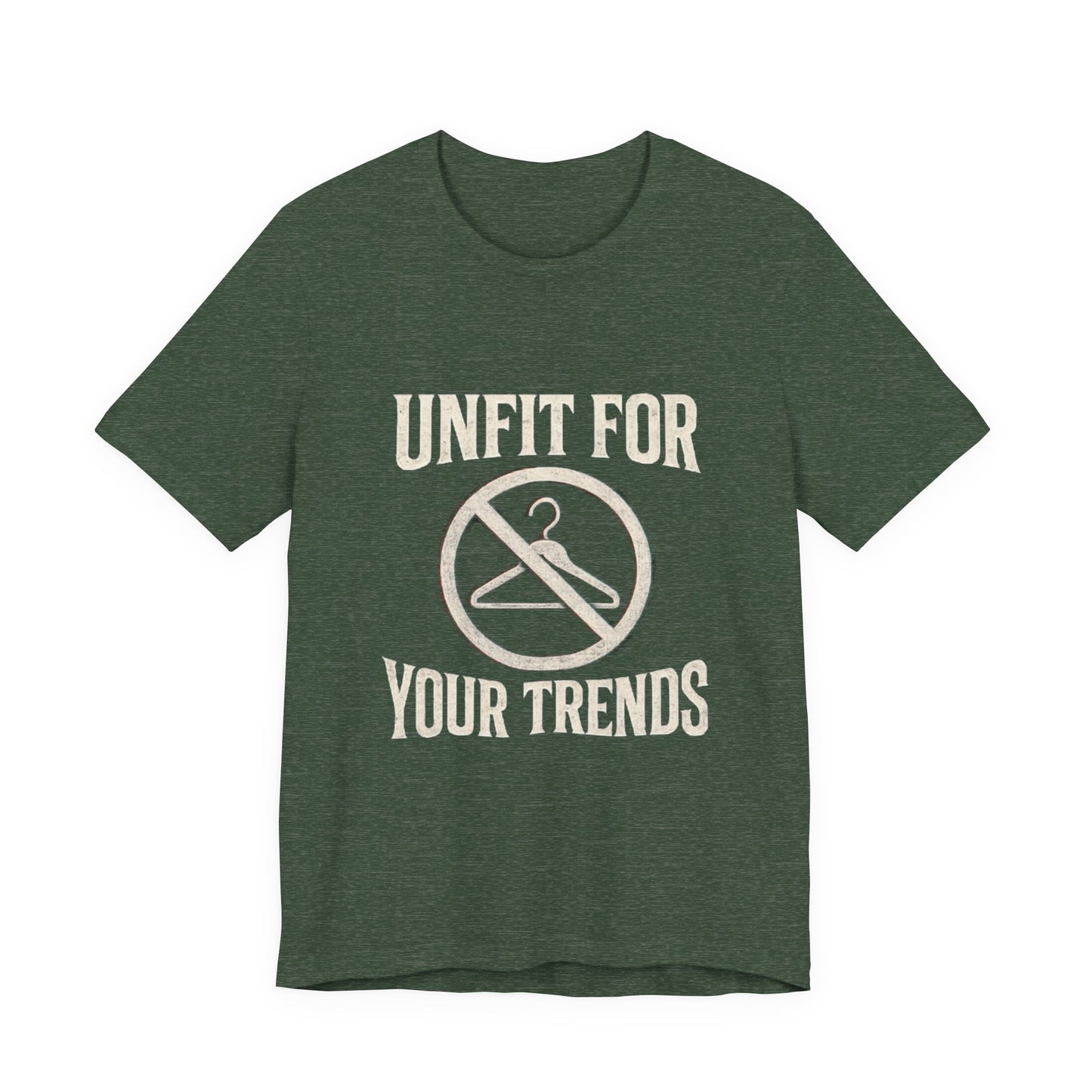 T-Shirt Bold Rejection of Mainstream Fashion Glitched 'No' Symbol