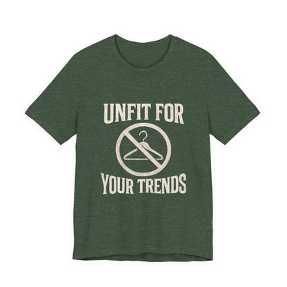 T-Shirt Bold Rejection of Mainstream Fashion Glitched 'No' Symbol