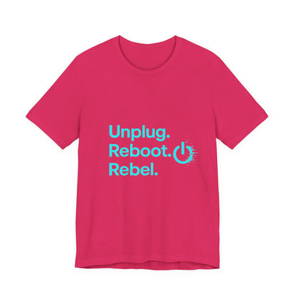 Rebel Spirit Unisex Tee - Fun Casual Graphic Shirt, Perfect for Gamers, Tech Lovers, Gift for Friends, Unique Birthday Apparel