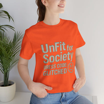 The Glitched Code Manifesto Tee - Casual Unisex Short Sleeve T-Shirt, Graphic Tee for Trendsetters, Gift for Rebels, Unique Fashion [...]