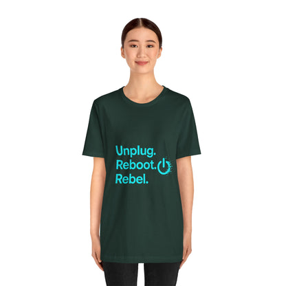 Rebel Spirit Unisex Tee - Fun Casual Graphic Shirt, Perfect for Gamers, Tech Lovers, Gift for Friends, Unique Birthday Apparel