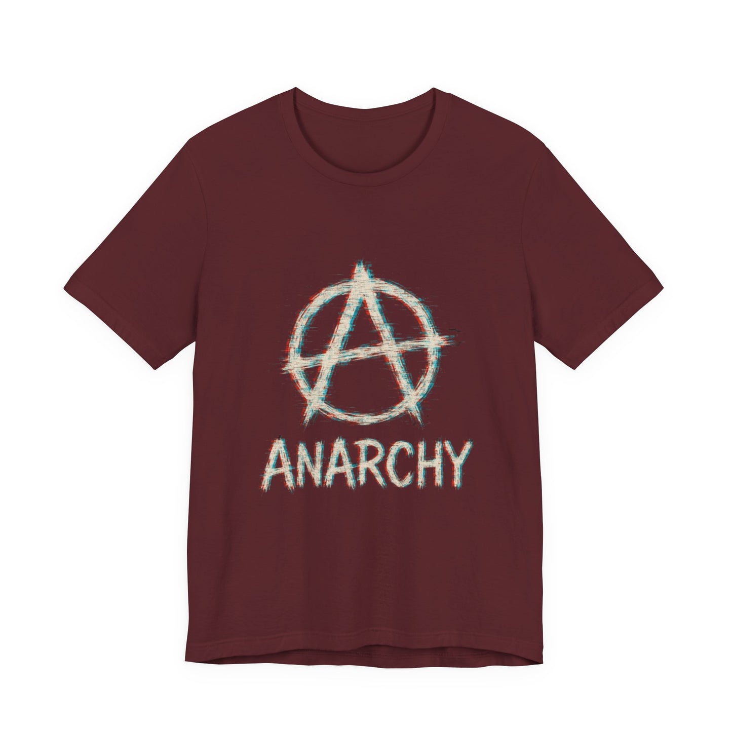 Punk Anarchy Tee with Glitch Effect