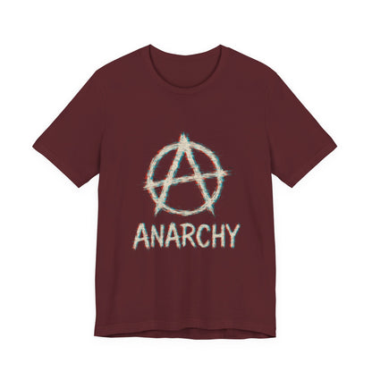 Punk Anarchy Tee with Glitch Effect