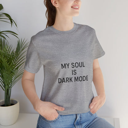 Goth Tee - Minimalist Stark Text Design