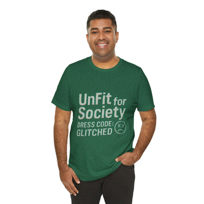 The Glitched Code Manifesto Tee - Casual Unisex Short Sleeve T-Shirt, Graphic Tee for Trendsetters, Gift for Rebels, Unique Fashion [...]