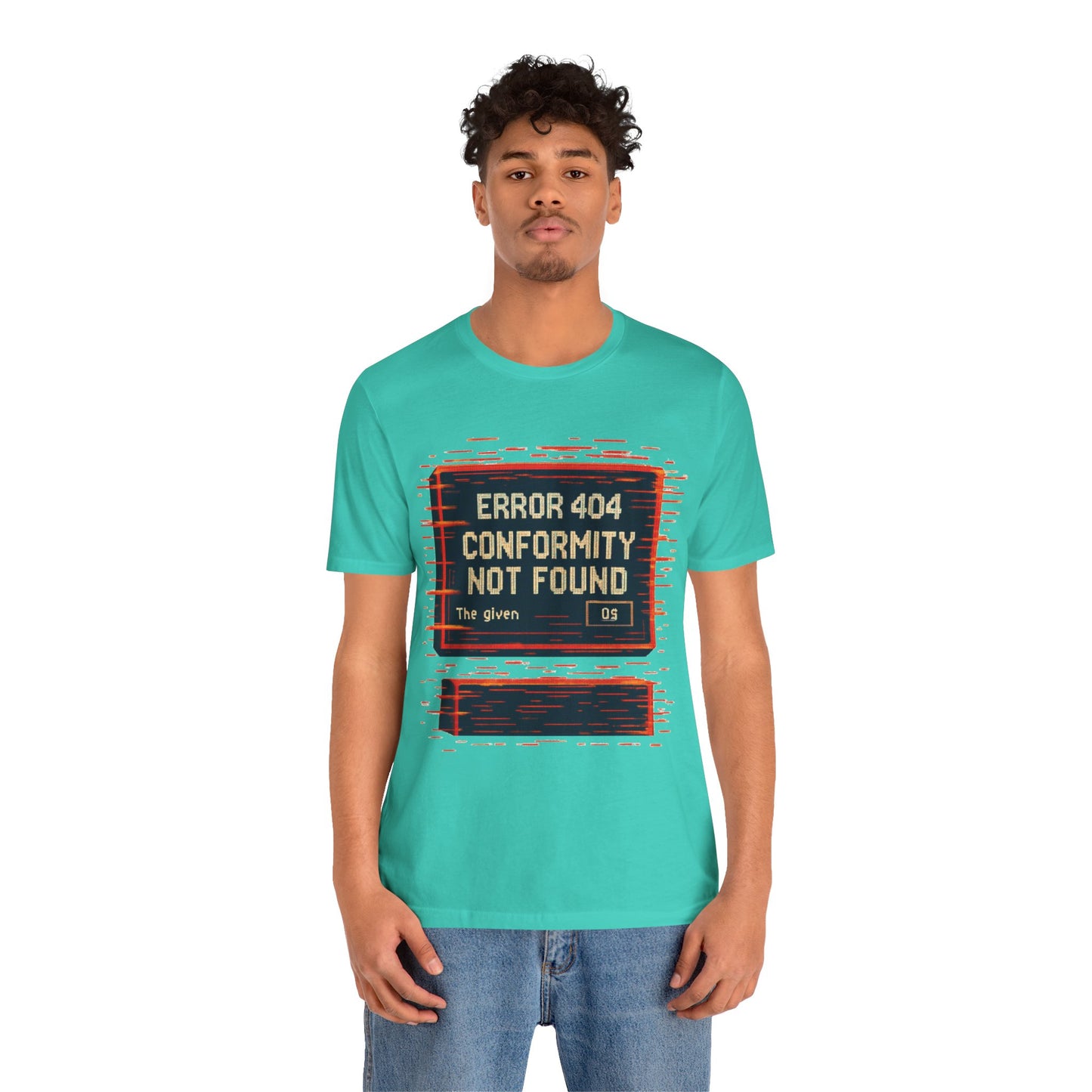 ERROR 404 Conformity Not Found Unisex Tee, Trendy Graphic Shirt, Casual Wear, Gift for Techies, Humor T-Shirt