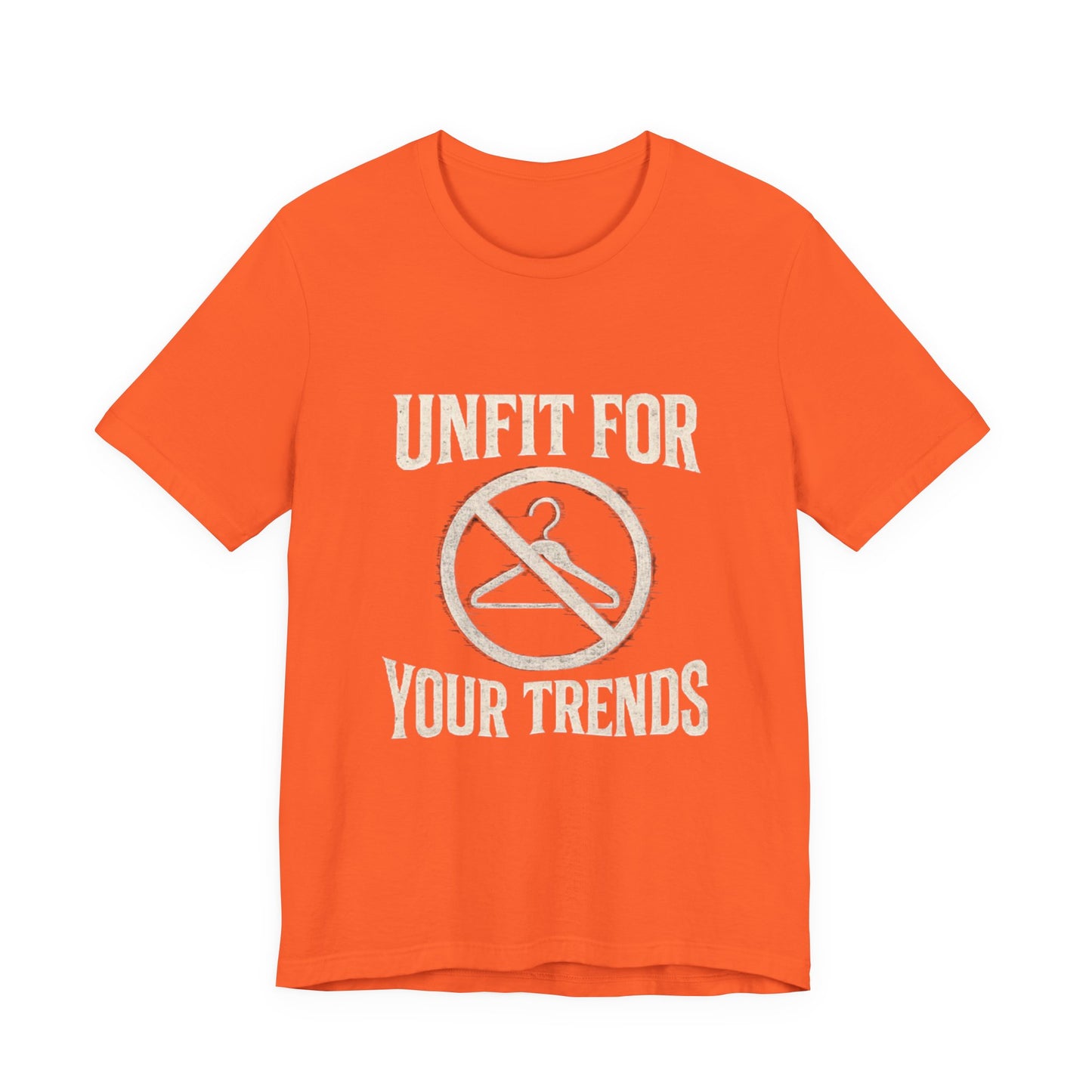 T-Shirt Bold Rejection of Mainstream Fashion Glitched 'No' Symbol