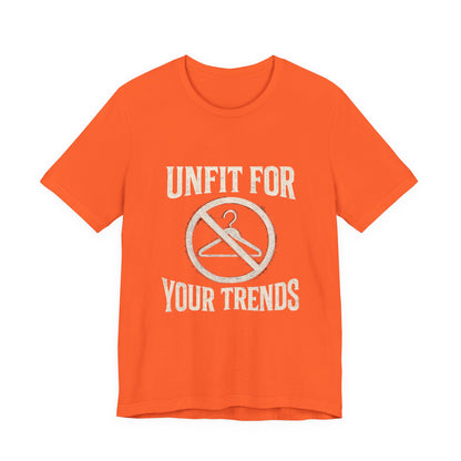 T-Shirt Bold Rejection of Mainstream Fashion Glitched 'No' Symbol