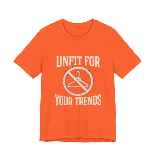 T-Shirt Bold Rejection of Mainstream Fashion Glitched 'No' Symbol