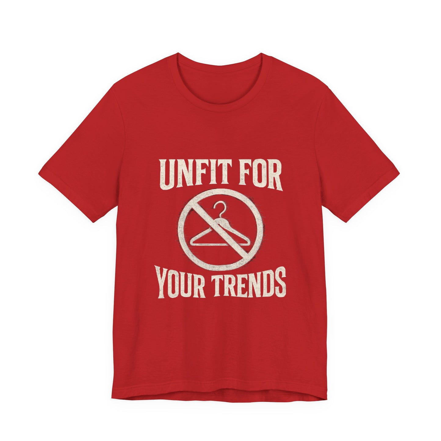 T-Shirt Bold Rejection of Mainstream Fashion Glitched 'No' Symbol