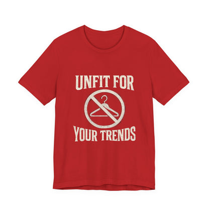 T-Shirt Bold Rejection of Mainstream Fashion Glitched 'No' Symbol
