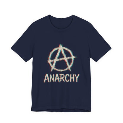 Punk Anarchy Tee with Glitch Effect