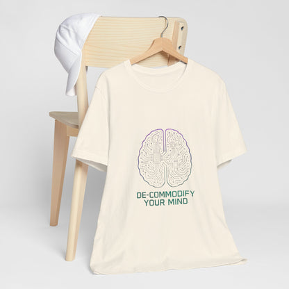 Brainwave Tee - De-Commodify Your Mind - Unisex T-Shirt
