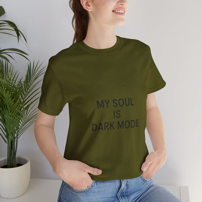 Goth Tee - Minimalist Stark Text Design