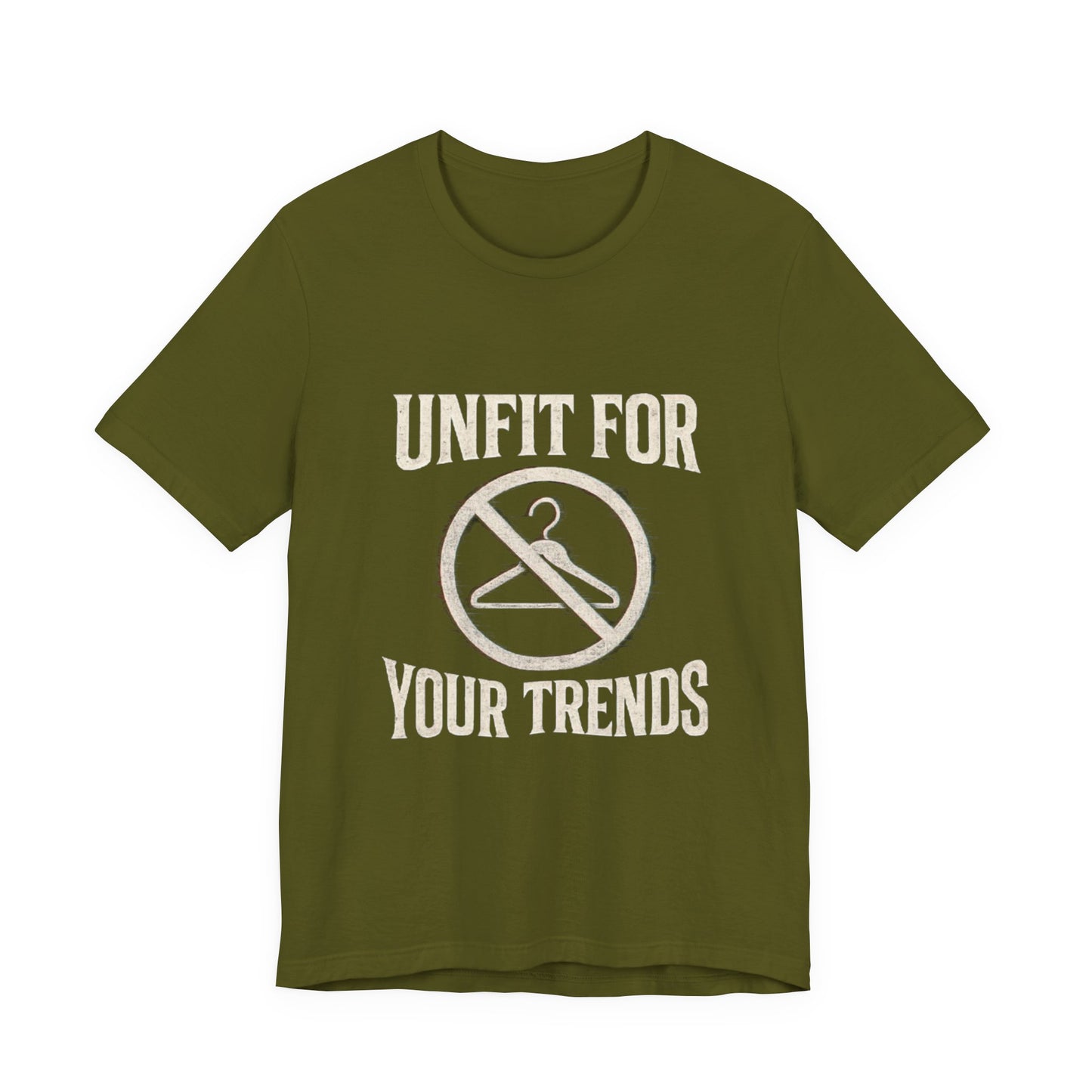 T-Shirt Bold Rejection of Mainstream Fashion Glitched 'No' Symbol