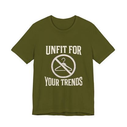 T-Shirt Bold Rejection of Mainstream Fashion Glitched 'No' Symbol