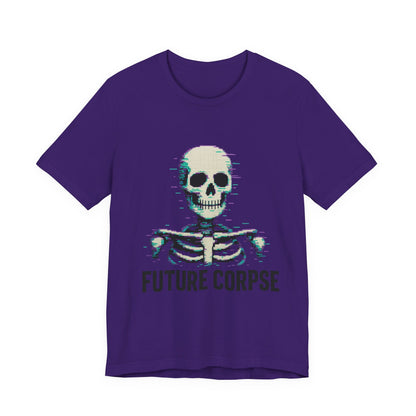 Unisex Future Corpse Graphic Tee, Halloween Shirt, Funny Gift, Casual Wear, Skull T-Shirt, Unique Statement Top