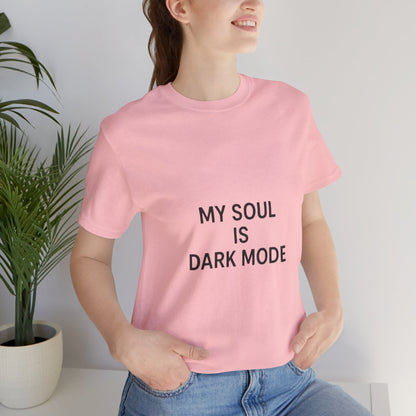 Goth Tee - Minimalist Stark Text Design