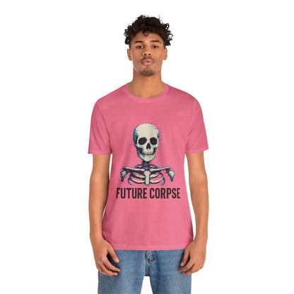 Unisex Future Corpse Graphic Tee, Halloween Shirt, Funny Gift, Casual Wear, Skull T-Shirt, Unique Statement Top